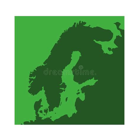 Northern Europe Countries Map - Region of the European Continent Stock ...