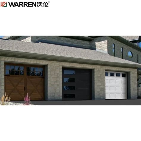 Warren 14x14 Insulated Garage Door Black Glass Garage Door Bifold Gara China Windows And Doors