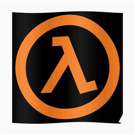 "Half-Life Lambda Logo" Poster for Sale by hansfriedrich6 | Redbubble