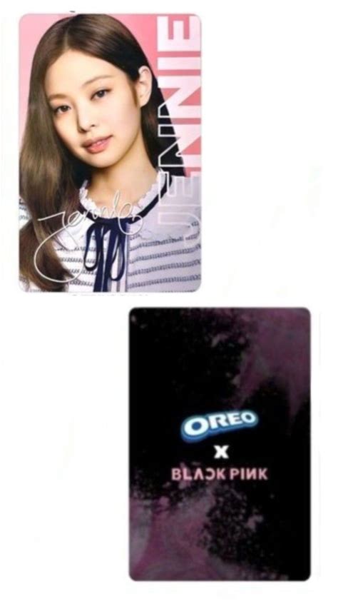 Photocard Jennie Blackpink Oreo Printable Crafts Jennie Blackpink