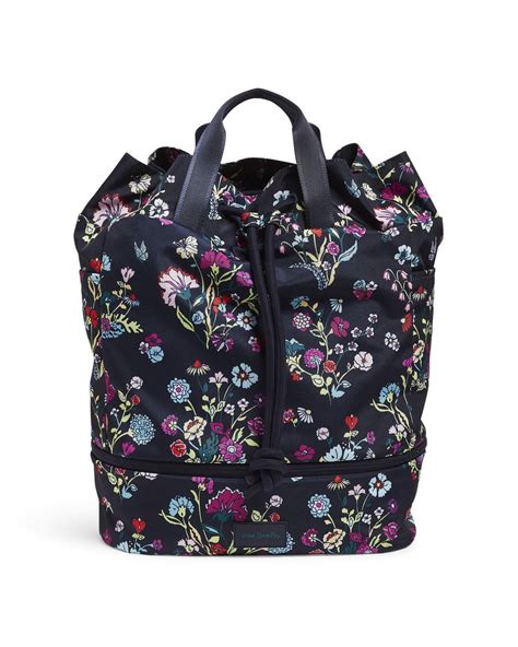 Vera Bradley Womens Recycled Lighten Up Reactive Sport Gym Travel Bag