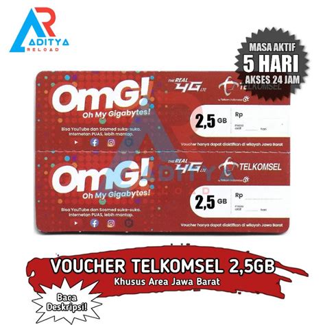 Jual Voucher Telkomsel 2 5GB 5 Hari JABAR FRESH Shopee Indonesia