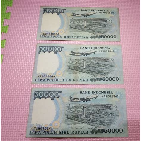 Jual Uang Kuno 50000 Gambar Suharto Shopee Indonesia