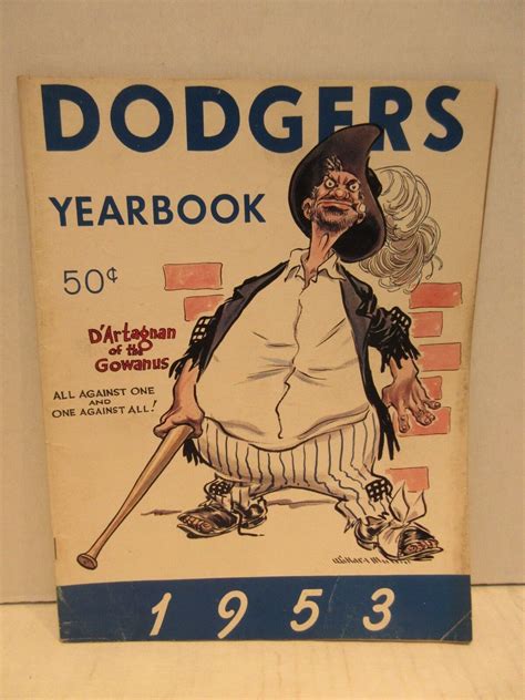 Brooklyn Dodgers Yearbook Peewee Reese Jackie Robinson Campanella