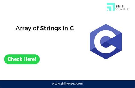 Array Of Strings In C