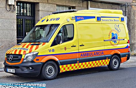 Ambulancia Mercedes Sprinter S V B Protección Civil De Vilagarcía De Arousa A Photo On