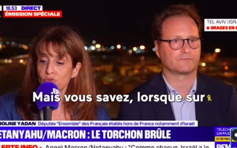 La Députée Caroline Yadan Dénonce Les Positions Du Président Sur Les