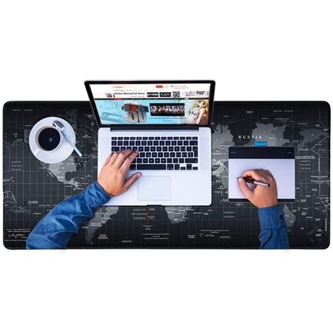 Mouse Pad Gamer Extra Grande X X Mm Bordas Costuradas E Base