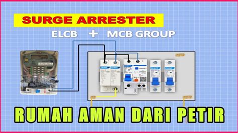 Cara Pasang Surge Arrester Dengan Elcb Dan Mcb Grup Youtube