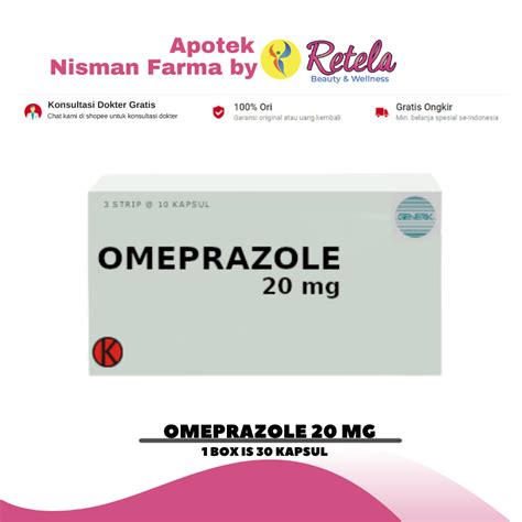 Jual Omeprazole Mg Box Capsul Shopee Indonesia