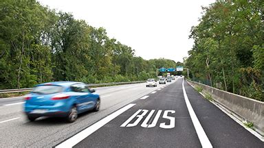 Mise en service dune nouvelle voie réservée aux bus sur lautoroute A3