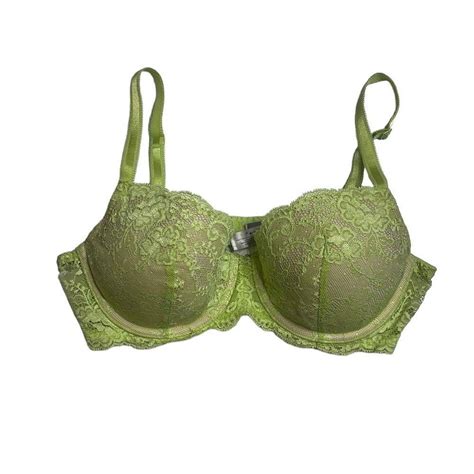 Victorias Secret Lace Dream Angels Lined Demi Bra Depop