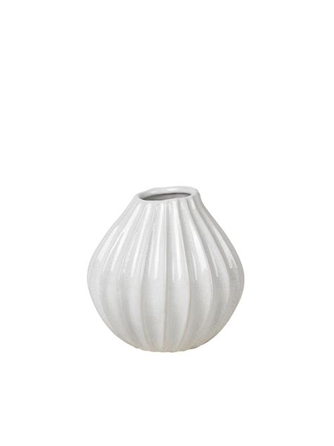 Broste Copenhagen VASE WIDE S KERAMIK IVORY