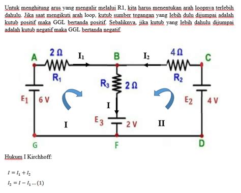 Dari Gambar Rangkaian Listrik 2 Loop Arus Listrik