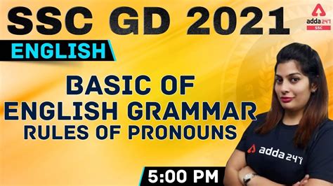 Ssc Gd Ssc Gd English Basic Of English Grammar Rules Of