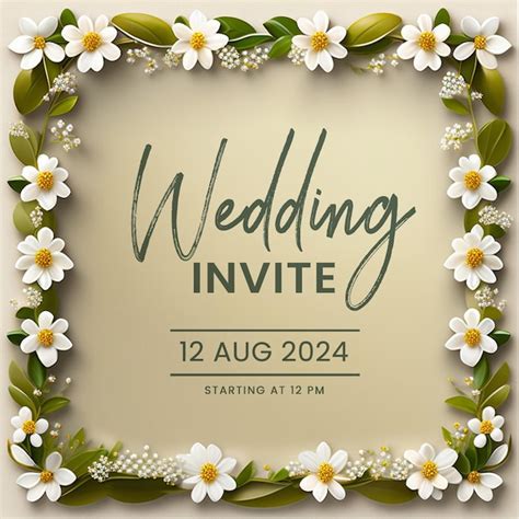 Free Psd Wedding Invitation Greeting Cards Elegant Vintage Style