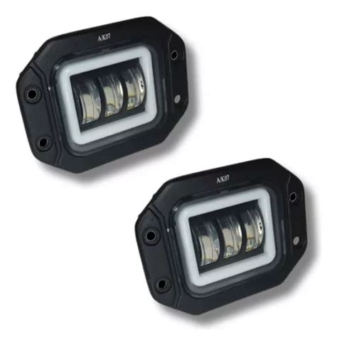 Par Faros Led Empotrable Fijo Y Estrobo Dually Drl V W Meses