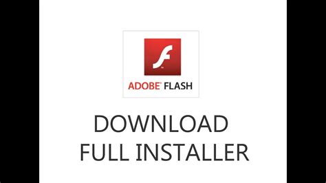 How To Download Adobe Flash Player Full Installer Youtube