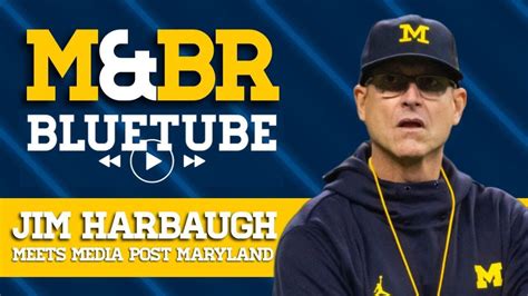 Bluetube Jim Harbaugh Recaps Michigans Win Over Maryland Youtube