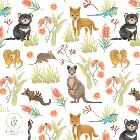 Aussie Outback Animals Decor & Upholstery Fabric – Australiana Fabrics