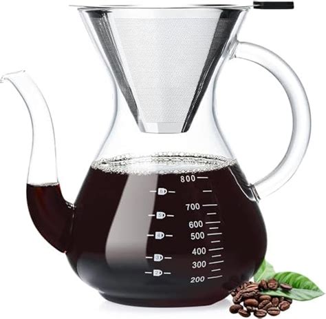 Amazon Bodum 34 Oz Pour Over Coffee Maker High Heat Borosilicate