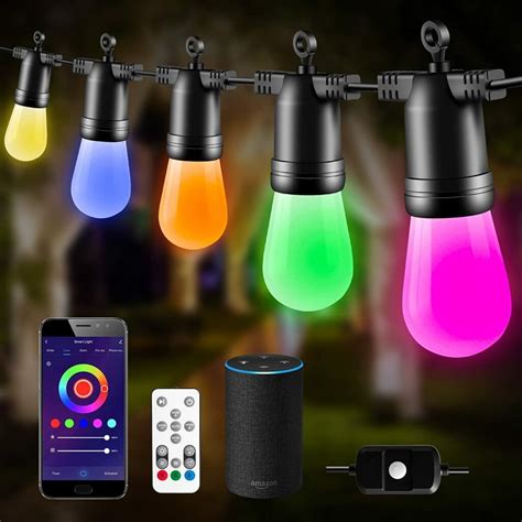 Smart Outdoor String Lights RGBW Yuyao Yunjin Electrical Appliance Co