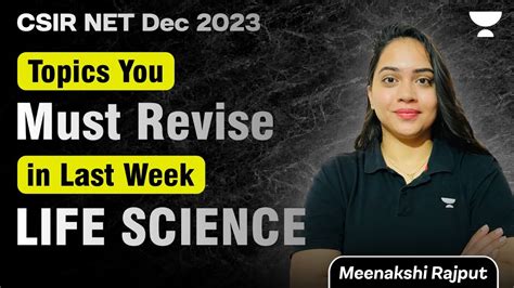 Life Science Csir Net Dec Topics You Must Revise In Last Week