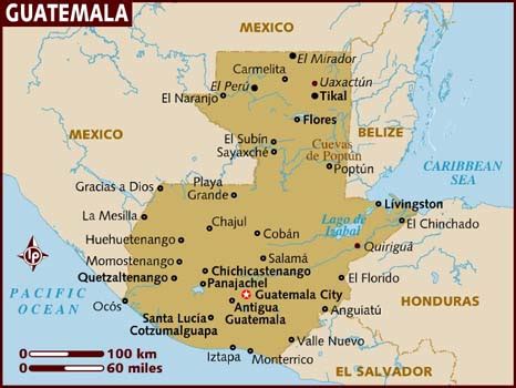 Map of Guatemala