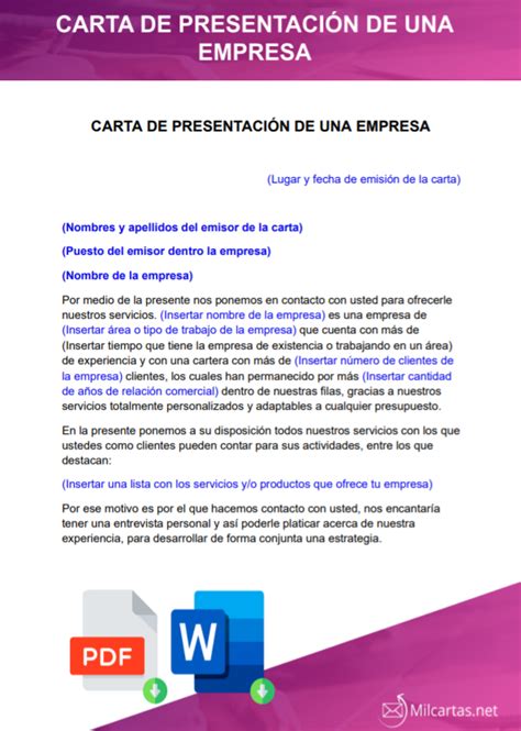 Modelo De Carta De Presentacion Para Una Empresa Minera Noticias Modelo