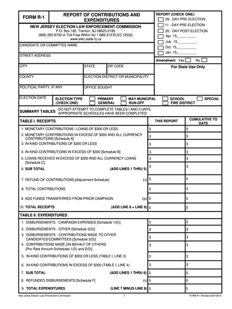 2013 Form Nj R 1 Fill Online Printable Fillable Blank Pdffiller