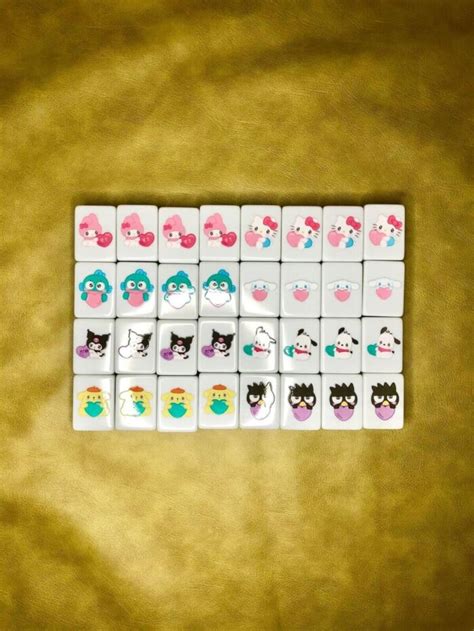 Seaside Escape Mahjong X Large Pink Tile Game Blocks Sanrio Hello