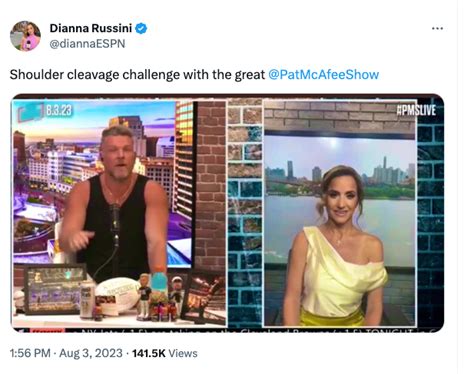 Dianna Russini Shows Off Shoulder Outfit