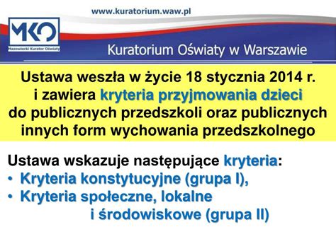 Ppt Zasady I Kryteria Rekrutacji Do Publicznych Przedszkoli