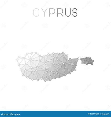 Cyprus Map Infographics Vector Template With Regions And Pointer Marks