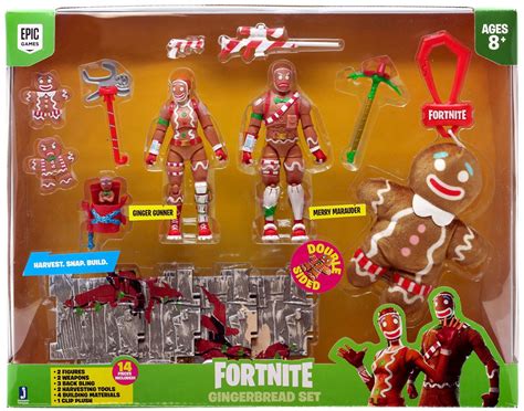 Fortnite Gingerbread Set Exclusive 4 Action Figure 2 Pack Merry