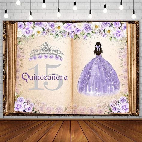 Amazon AIBIIN 7x5ft Quinceanera 15th Birthday Backdrop For Sweet