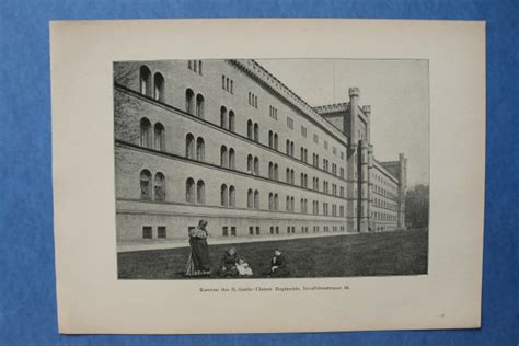 Ansichtskarten Design Kunst Blatt Architektur Berlin 1898 Kaserne II