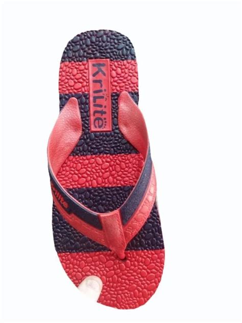 Krilite Red Black Men Casual Slipper Slipper Type Hawai Chappal At Rs