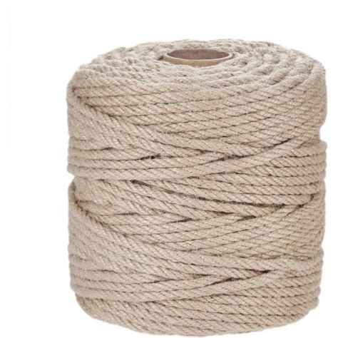 Cqinju Ficelle De Jardin Corde De Jute Naturel Mm Mm Kaki Tissu