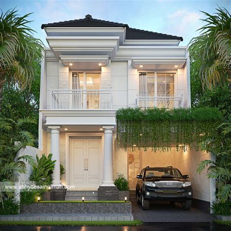 Desain Rumah Modern Klasik Lantai Lebar Meter Bapak Putra Di Bali