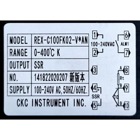 Kit Controlador De Temperatura REX C100