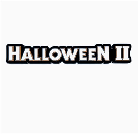 STL File HALLOWEEN II NEW Logo Display By MANIACMANCAVE3D 3D Print