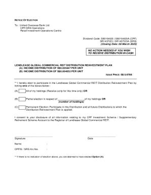 Fillable Online Unit Trust CPF SRS Application Form Singapore Fax