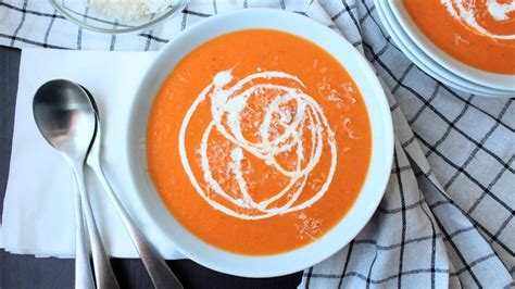 Cremosa Sopa De Tomate Receta Americana