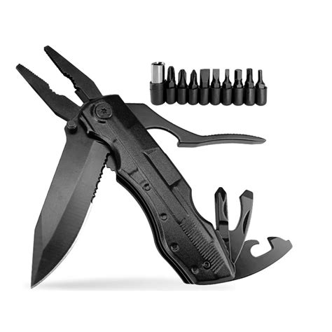 Multitool Knife Pocket Knife,13 In 1 Multi Tool Folding Utility Plier ...