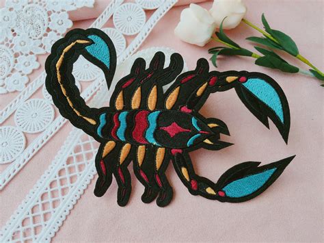 Large Scorpion Poisonous Iron On Patch Embroidered Patchsew On