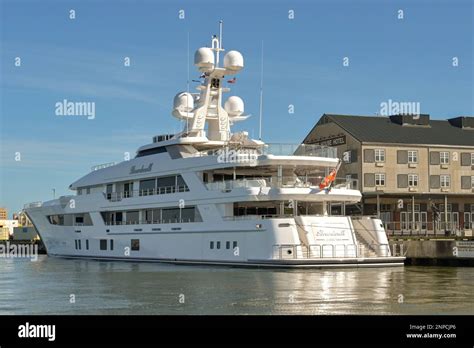 Galveston Texas February 2023 Luxury Superyacht Boardwalk Owned By