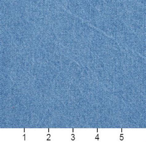 Light Blue Washed Preshrunk Upholstery Grade Denim Fabric By Etsy