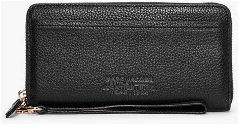 Marc Jacobs The Leather Continental Black Wallet | Lyst