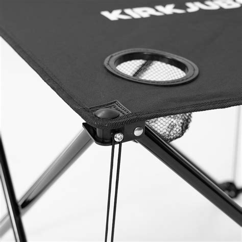 KIRKJUBØUR Solkatt foldable camping table black SportSpar